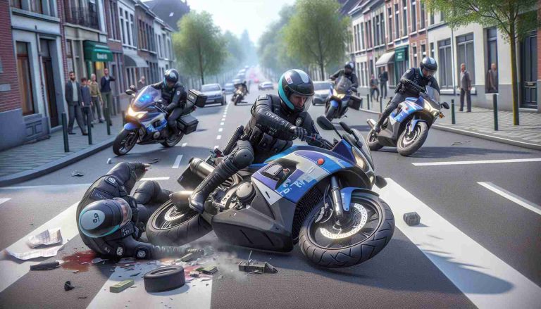 Motorcycle Police Officers Collide in Schaarbeek Incident